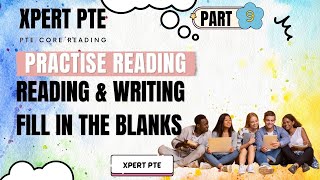 PTE Core ReadingFill in the Blank 9 Must Practice [upl. by Ariada]