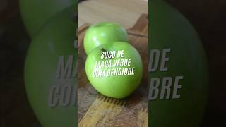 SUCO DETOX de MAÇÃ VERDE com GENGIBRE [upl. by Leinad]