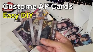 How to make a CUSTOM action point card  Union Arena [upl. by Hightower906]