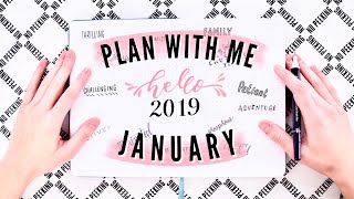 ✨January✨ Bullet Journal SetUp 2019  Plan With Me [upl. by Sirdi]