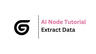 Gumloop  AI Node Tutorial  Extract Data [upl. by Lory]