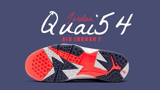 QUAI 54 2022 Air Jordan 7 Retro DETAILED LOOK  PRICE [upl. by Mehelhteb]