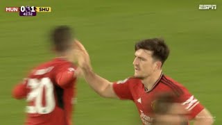 Harry Maguire Goal vs Sheffield  Man United vs Sheffield [upl. by Chatwin]