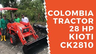 Especificaciones TRACTOR AGRICOLA KIOTI CK2810  Colombia 2020 [upl. by Eldoria]