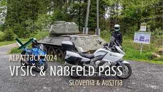 Austria Slovenia and Italy in one day on the BMW K1600GT The Vršič and Nasfeld pass in 4K [upl. by Aipmylo827]