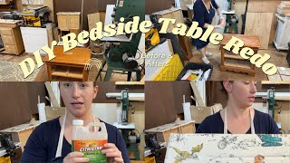 TODDLER BEDSIDE TABLE DIY MAKEOVER  Come along as we complete a DIY furniture flip [upl. by Towers317]