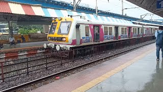 Mumbai Local Train Stop at Sewri Station [upl. by Eislel74]