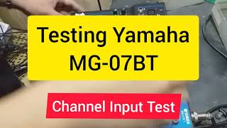 Testing Yamaha MG07bt mixer [upl. by Yrreb]