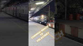 🔥 Chennai Beach To Velachery Local Train is Back 🤩 After 14 Months 🥳 chennai velachery beach [upl. by Mozza]