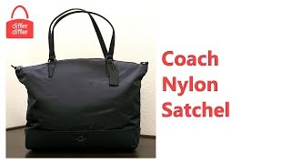 Coach Nylon Satchel 57902 [upl. by Akirdnas]