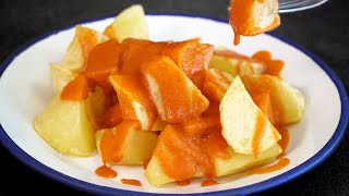 LAS PATATAS BRAVAS MÁS FAMOSAS DE MADRID  Con su salsa secreta [upl. by Varien]