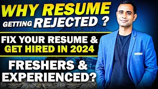 How to Edit your pdf Resume  Fix Your Resume and GET HIRED in 2024  Freshers amp Experienced [upl. by Mandych]