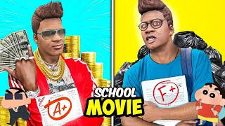 FRANKLIN First Day Of New SCHOOL in GTA 5  Movie [upl. by Orual21]