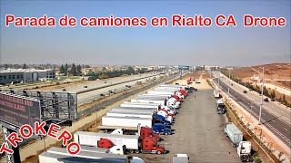 Parada de camiones en Rialto California Drone [upl. by Gnoc831]