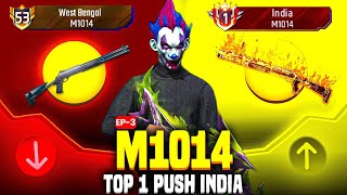 Pushing Top 1 In M1014  Free Fire Solo Rank Pushing With Tips And Tricks  Ep3 [upl. by Belmonte]