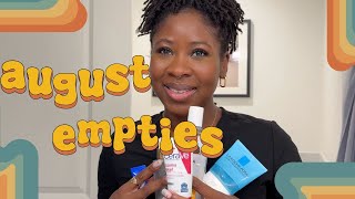 Watch me discuss dermatologist approved empties These products were so good I cut them open [upl. by Kier]