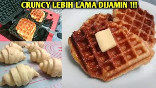 RESEP CROFFLE ANTI GAGAL  ADONAN DANISH PASTRY CRUNCY LEBIH LAMA [upl. by Levon]