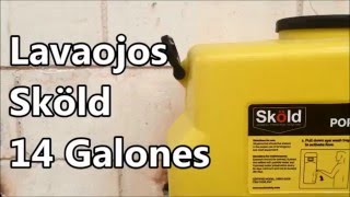 Lavaojos de Gravedad 14 Galones Skold Safety [upl. by Kapoor]