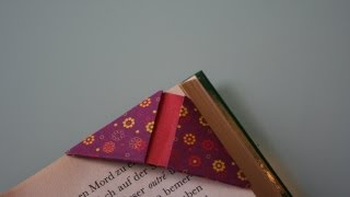 Origami Lesezeichen  Origami Bookmark [upl. by Airamas680]