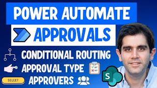 Power Automate Dynamic Conditional Approvals with SharePoint List  Select Approvers amp Approval Type [upl. by Tap]