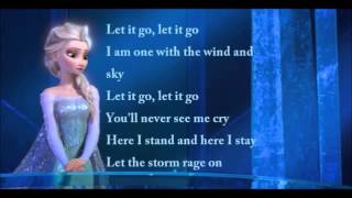 Idina Menzel  Let It Go Official Lyrics Video Elsa [upl. by Ward]