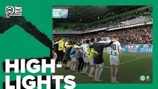 𝐖𝐚𝐭 𝐞𝐞𝐧 𝐰𝐞𝐝𝐬𝐭𝐫𝐢𝐣𝐝 🤯 Highlights FC Groningen  PSV [upl. by Orella]