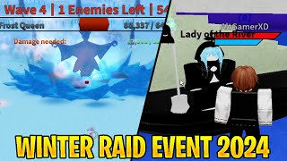 NEW WINTER RAID EVENT 2024  Boku No Roblox [upl. by Asaeret]