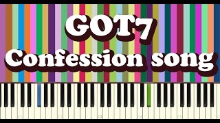 GOT7  고백송Confession song piano cover [upl. by Naletak]