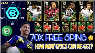 70 Free Epic Worldwide Pack Opening 😍🔥  eFootball™ 2025 V400 Update Free Epic Pack 🎉 [upl. by Eelarak350]