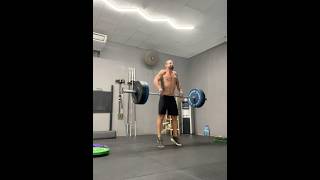 225lbsX5X3 Clean deadlift  shrug [upl. by Ecyar63]