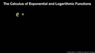 Calculus 61a  Exponential Calculus  Introduction [upl. by Yevre271]