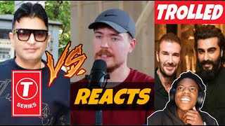 MrBeast Declared War Against TSeries😐 Arjun Kapoor Gets Trolled Reacts IShowSpeed on India ICC [upl. by Ajit867]