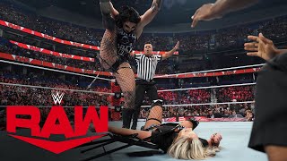 Rhea Ripley injures Liv Morgan’s arm in a vicious steel chair attack Raw highlights July 24 2023 [upl. by Novj]