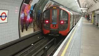 Euston Station Victoria Line southbound London Underground tube trains [upl. by Ki]