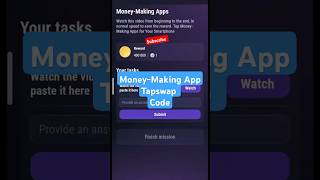 MoneyMaking App  Top MoneyMaking Apps for Your Smartphone  Tapswap Code [upl. by Touber]