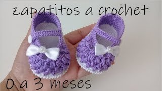 zapatos en punto garbanzo bebe modelo vaneskin 0 a 3 meses [upl. by Aneekal]