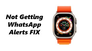 Not Getting WhatsApp Notifications On Apple Watch  FIX [upl. by Meta277]