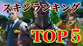 フォートナイトで人気なスキンTOP5 【フォートナイト】【解説】 [upl. by Carvey]