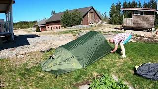 HELSPORT NORDMARKA 2teltan ensimmäinen pystytys [upl. by Darelle]