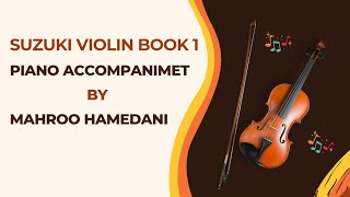 Suzuki Violin Book 1 piano accompaniment Etude Metronome 75 [upl. by Ches595]