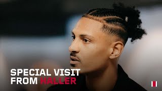 🇨🇮 Sébastien Haller visits Ajax and wants to know Brobbey’s secret ‘I come and visit you’ 😉 [upl. by Admama]