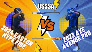 Easton Hype Fire Vs Axe Avenge Pro [upl. by Aevin188]