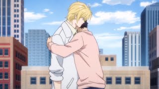 Ash x Eiji moments 20  Reunion hug [upl. by Enyallij656]