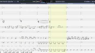 RADWIMPS  GRAND ESCAPE 후반부 Instrumental Sheet cover [upl. by Rutledge]