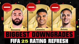 FC 25 biggest overall ratings downgrades [upl. by Anegue]