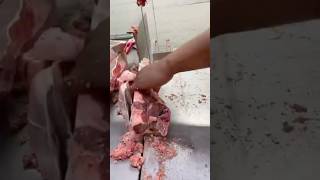 Whole Mutton Leg Expert Meat Cutter Breakdown Make A Small Cubes shorts [upl. by Orton]