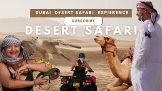 DESERT SAFARI in DUBAI  Quad bike Dune bashing Fire show  Belly dance  Sand Boarding [upl. by Thompson]