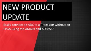 NPU Easily connect an ADC to a Processor without an FPGA using the AM64x and ADS8588 [upl. by Nannek944]