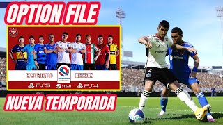 PES 2021 al 2023 OPTION FILE PS4 PS5 PC LIGA CHILENA NUEVA TEMPORADA [upl. by Assile]