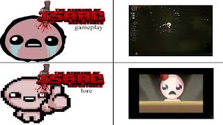 The Binding of Isaac Gameplay vs The Binding of Isaac Lore [upl. by Aihsi]